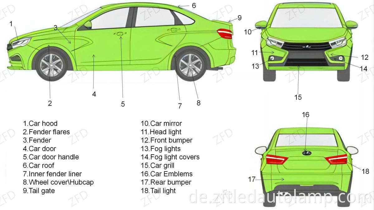 Lada Custom Fog Light Covers